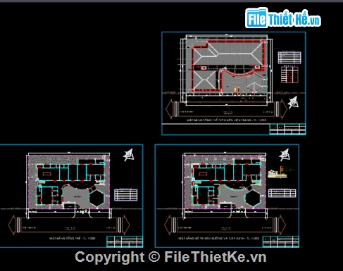 Bản vẽ,Bản vẽ autocad,bản vẽ xây dựng,tổng thể trường mẫu giáo